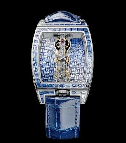 Corum Golden Bridge Replica Watch B113/02060 - 113.273.69/0F03 GR43G White Gold - Alligator Bracelet